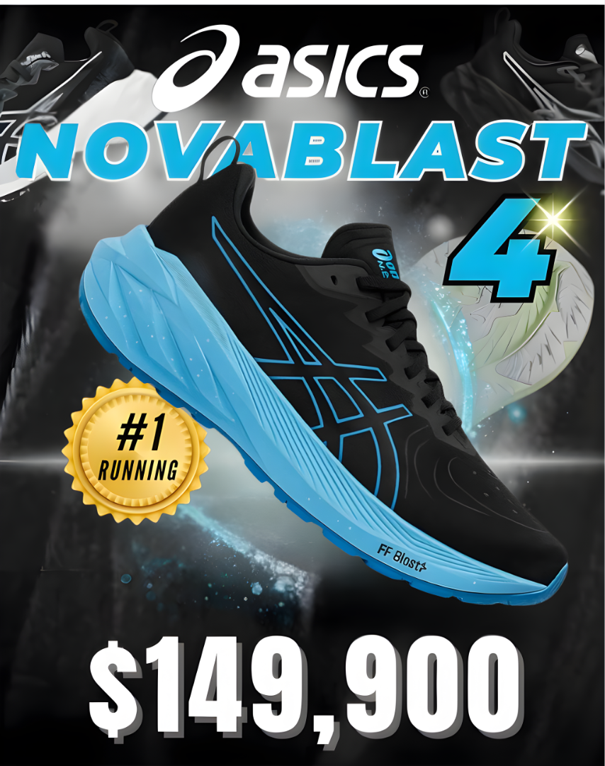 ¡OFERTA BLACK FRIDAY! ASICS NOVABLAST 4 ORIGINAL UNISEX + ¡MEDIAS NIKE DE REGALO!