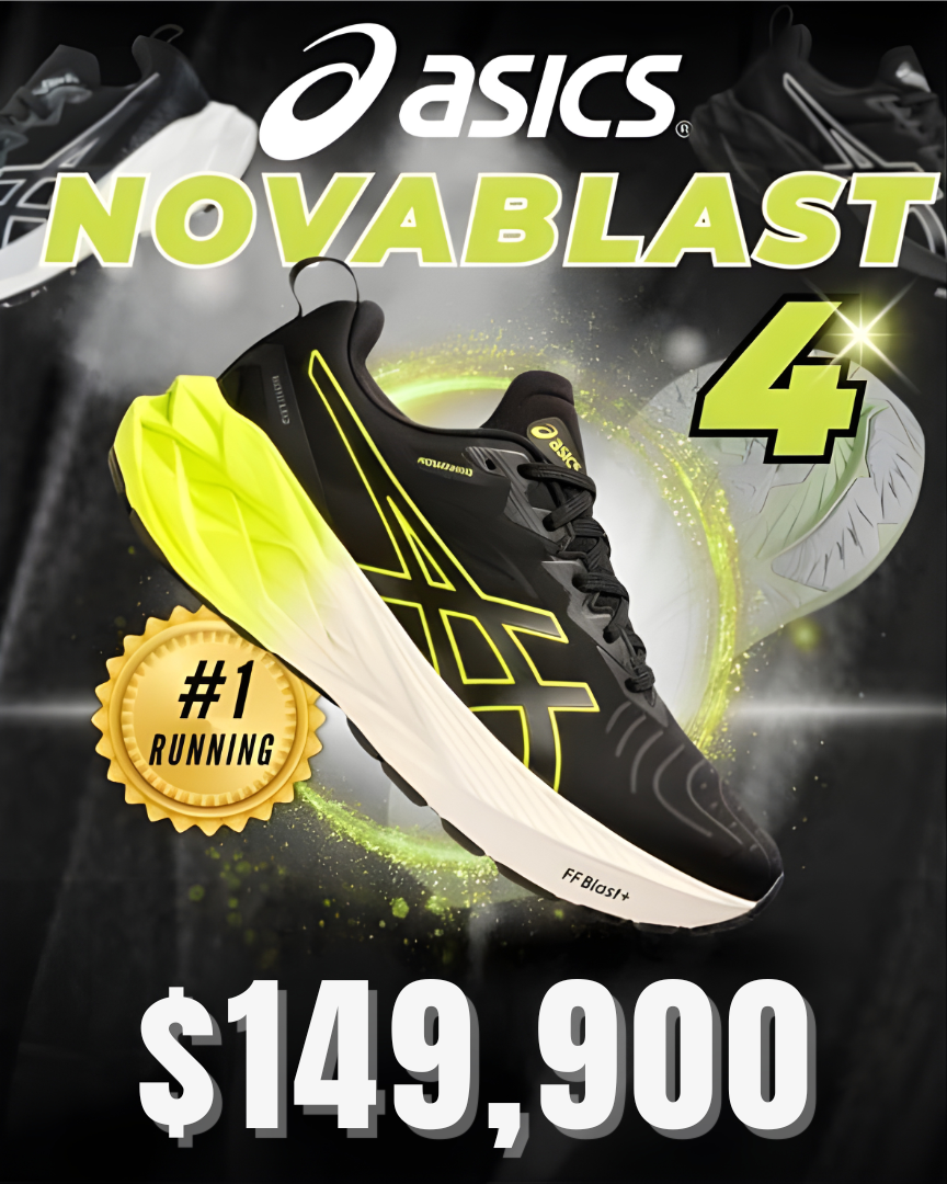 ¡OFERTA BLACK FRIDAY! ASICS NOVABLAST 4 ORIGINAL UNISEX + ¡MEDIAS NIKE DE REGALO!