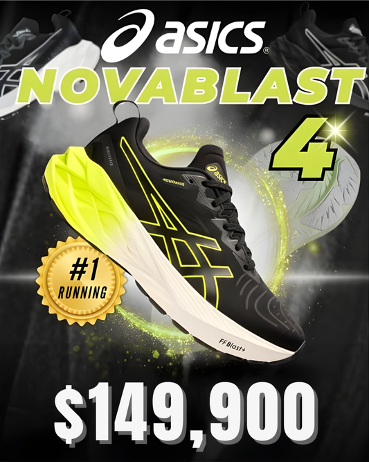 ¡OFERTA BLACK FRIDAY! ASICS NOVABLAST 4 ORIGINAL UNISEX + ¡MEDIAS NIKE DE REGALO!