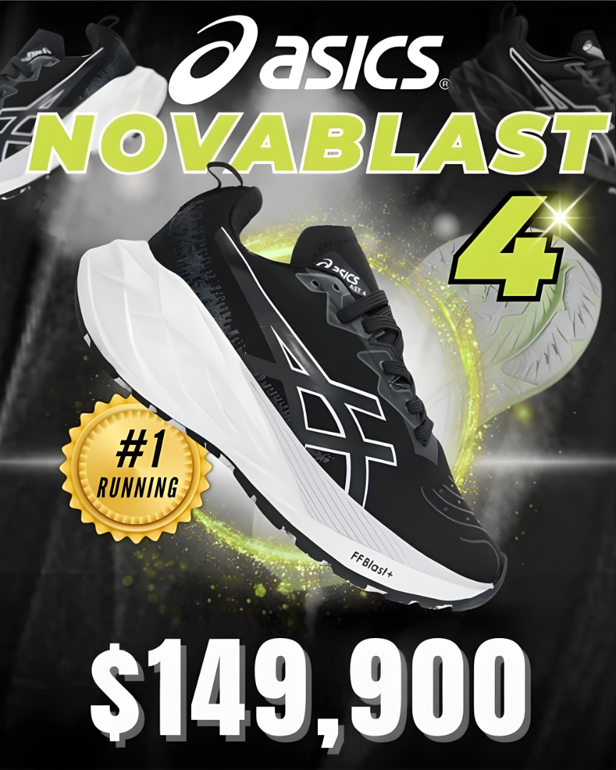 ¡OFERTA BLACK FRIDAY! ASICS NOVABLAST 4 ORIGINAL UNISEX + ¡MEDIAS NIKE DE REGALO!