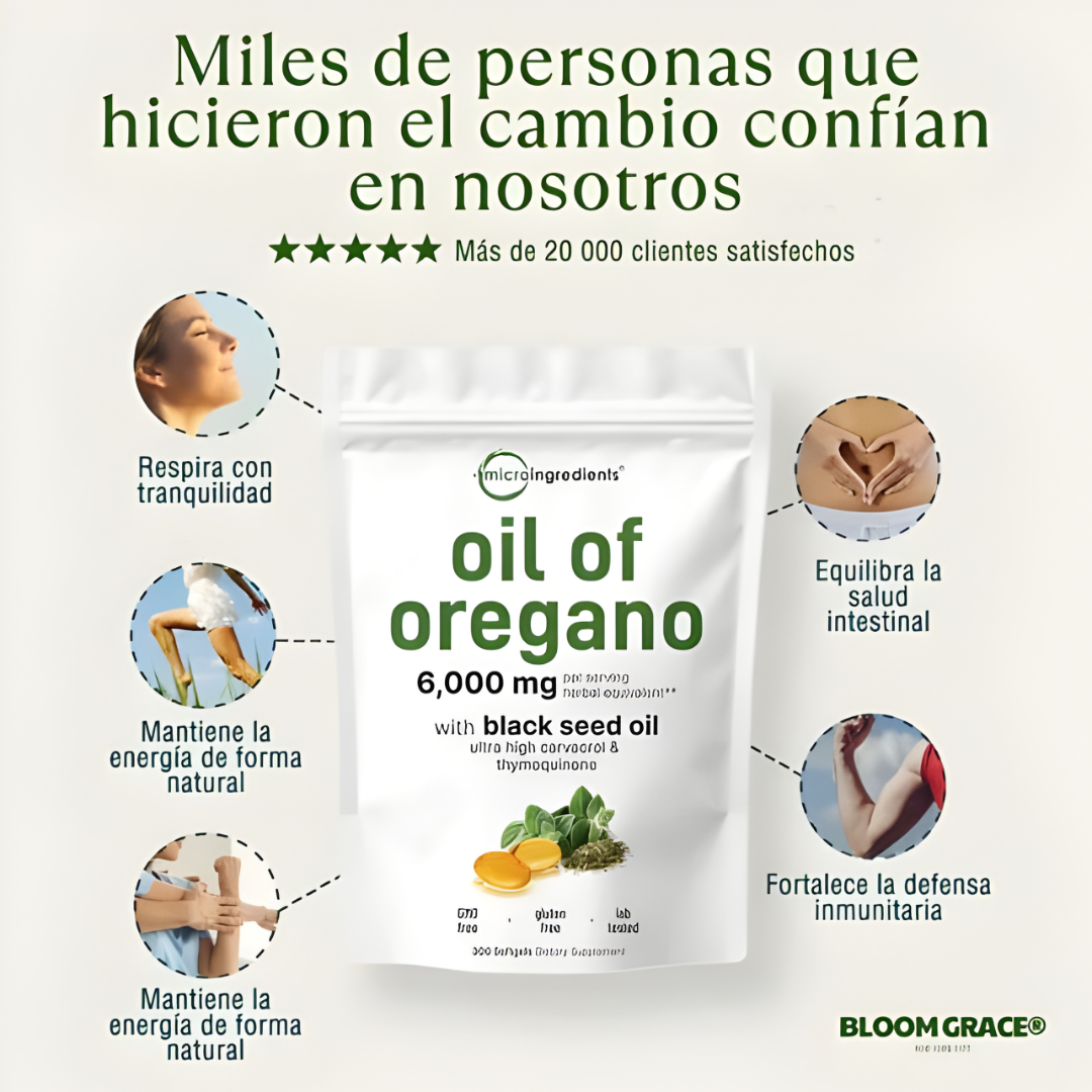 Aceite de Orégano Orgánico | Elimina Hongos, Bacterias y Desinflama tu Cuerpo 🛡️