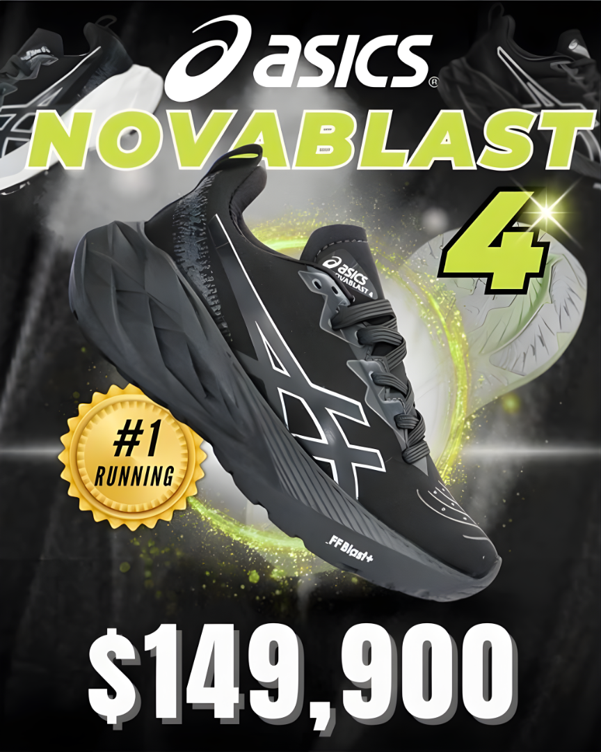 ¡OFERTA BLACK FRIDAY! ASICS NOVABLAST 4 ORIGINAL UNISEX + ¡MEDIAS NIKE DE REGALO!