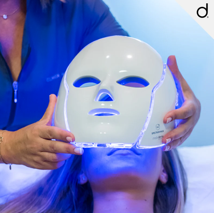 MaskLux – Máscara LED Rejuvenecedora Inteligente✨💆‍♀️💡🌸 + Cuello (7 colores)🔴🔵🟣🟡🟢⚪